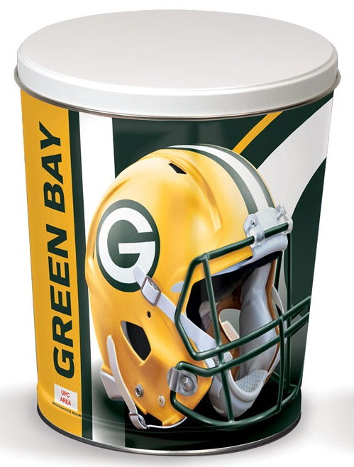 3 Gallon Green Bay Packers Popcorn Tins