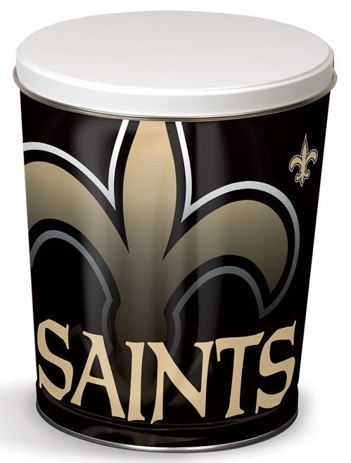 New Orleans Saints Popcorn Tin - Vic's Corn Popper