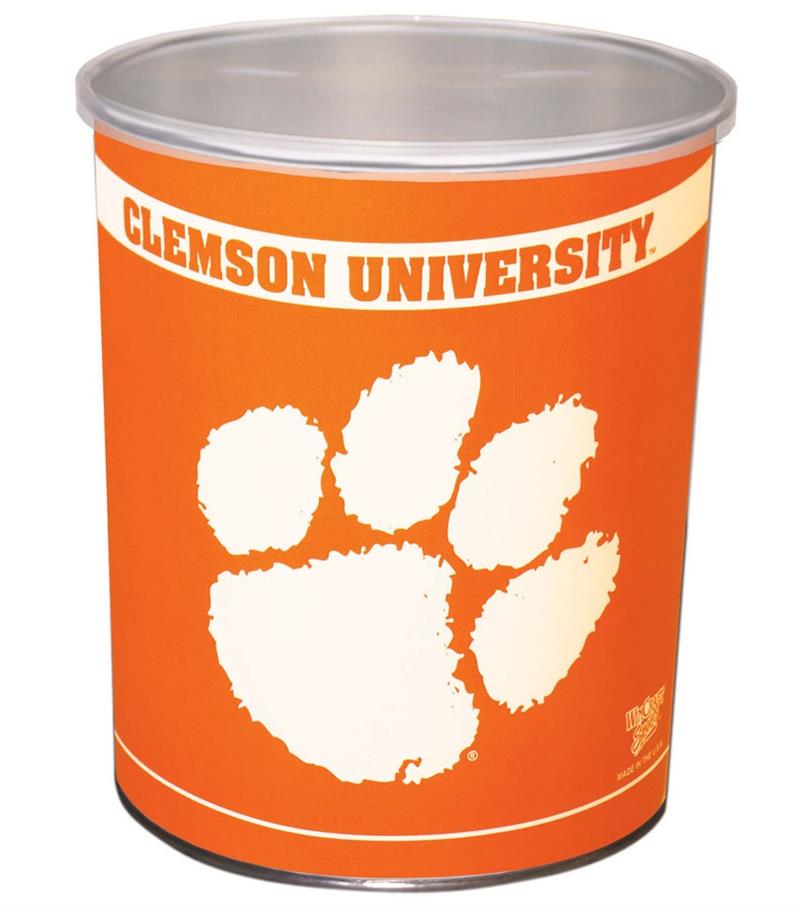 Clemson Tigers 3-Flavor Gourmet Popcorn Tin (1-Gallon)