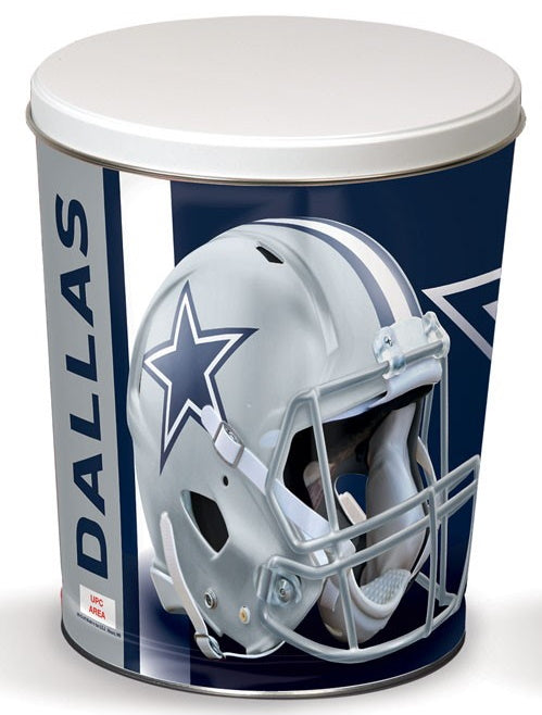 Dallas Cowboys 3-Gallon Popcorn Tin | Gourmet Gift – Popcorn Fix