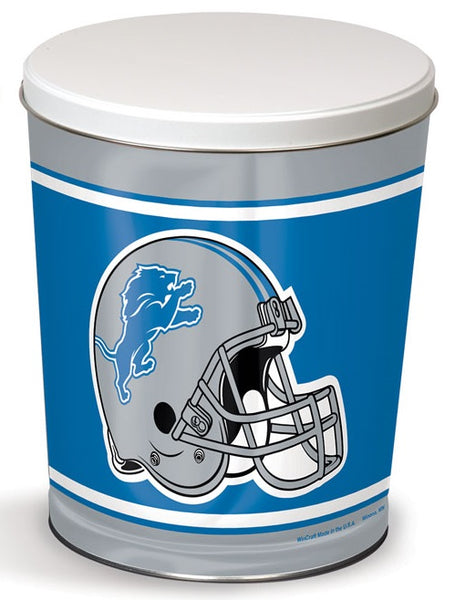 1 Gallon Detroit Lions Popcorn Tin - POParella's