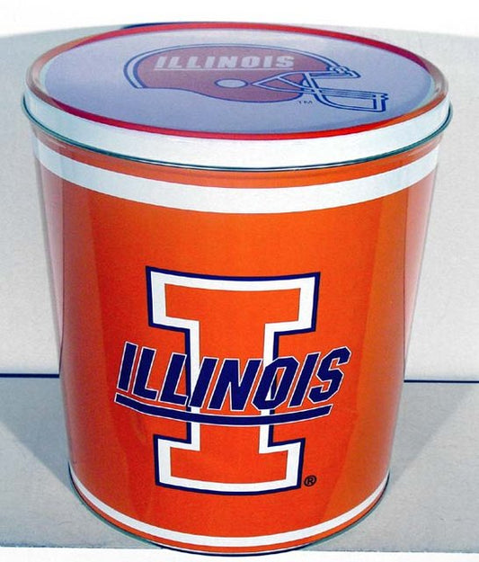 Illinois Fighting Illini 3-Flavor Gourmet Popcorn Tin (3-Gallon)