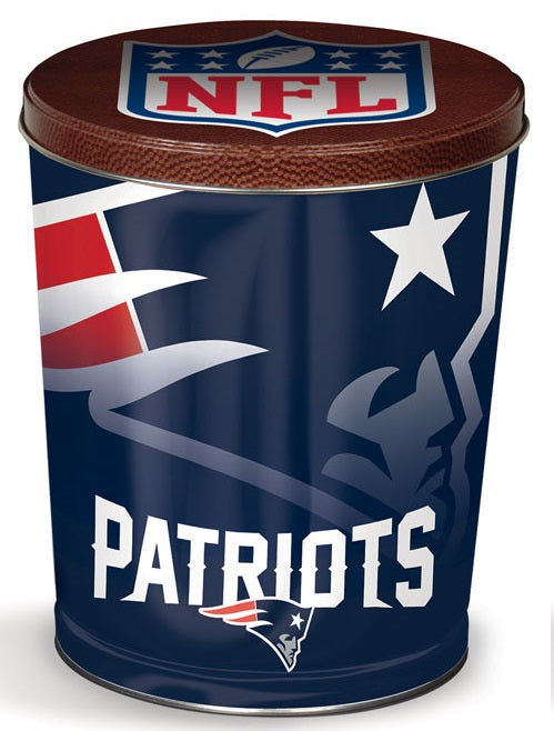 New England Patriots 3-Flavor Gourmet Popcorn Tin (3-Gallon)