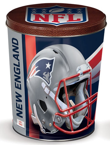 New England Patriots 3-Flavor Gourmet Popcorn Tin