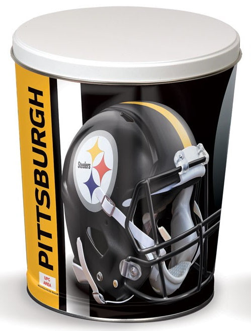 Pittsburgh Steelers 3-Flavor Gourmet Popcorn Tin (3-Gallon)