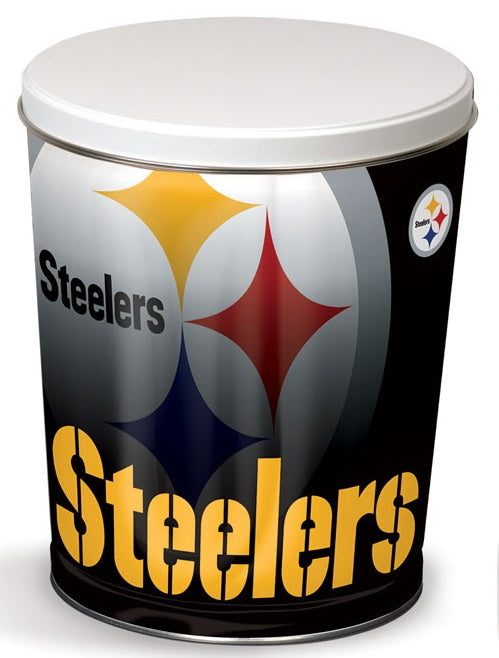 Pittsburgh Steelers 3-Flavor Gourmet Popcorn Tin (3-Gallon)