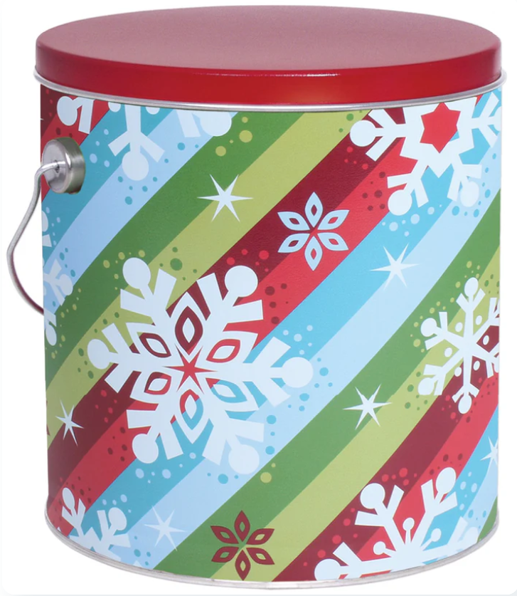 Sparkles & Snow 3-Flavor Gourmet Popcorn Tin (1-Gallon)