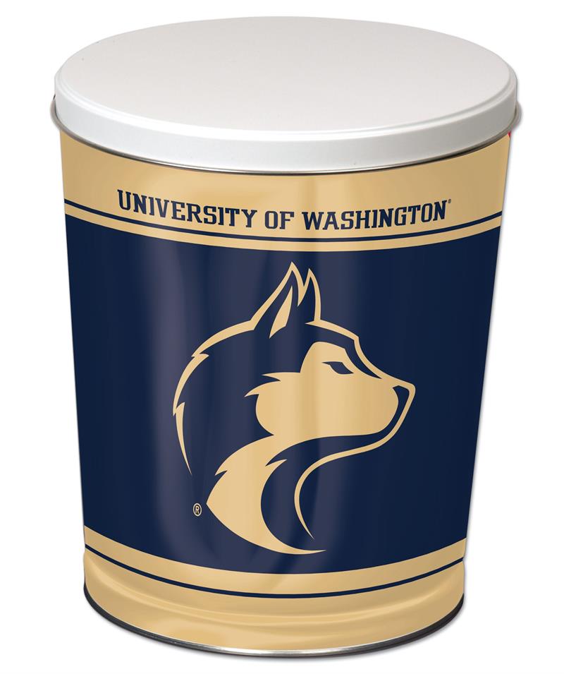 Washington Huskies 3-Flavor Gourmet Popcorn Tin (3-Gallon)