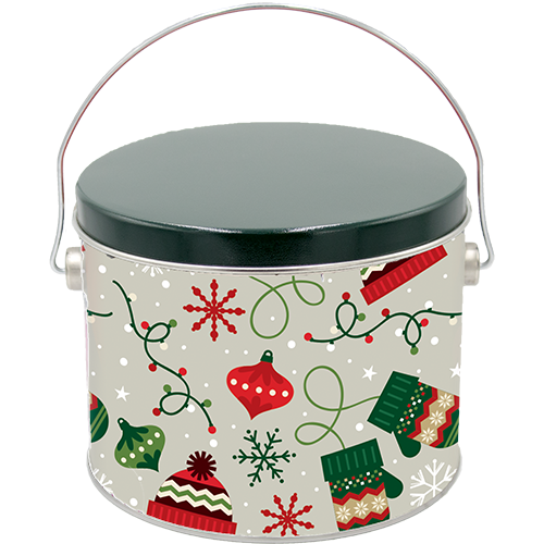 Bundled Up 3-Flavor Gourmet Popcorn Tin (0.5-Gallon)